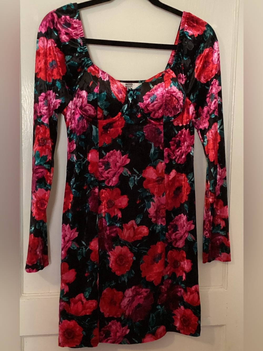 Madden NYC Velvet Bodycon Dress